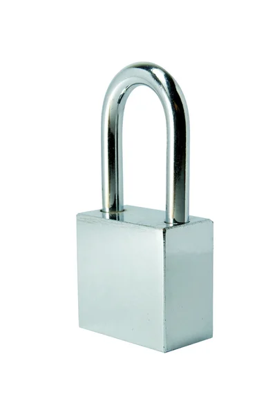 asma kilit beyaz arkaplanda izole edildi.