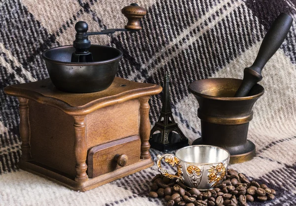 Vintage Kahve değirmeni Kupası ile