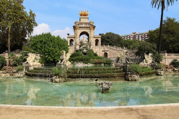 bir görünümünü Çeşmesi parc de la ciutadella, Barselona, İspanya