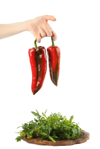 Paprika och persilja — Stockfoto