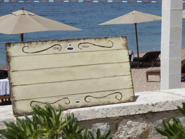 Deniz reklamları için paneli