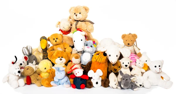 Groupe d'animaux en peluche — Photo