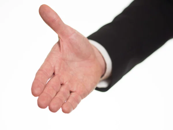 Outstretched hand to welcome — Stock Photo, Image