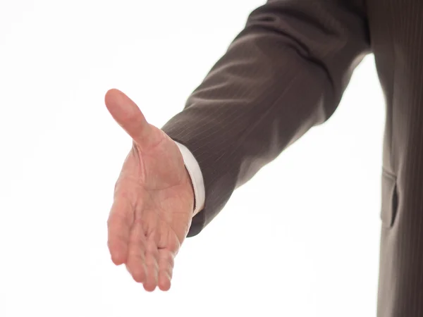 Outstretched hand to welcome — Stock Photo, Image