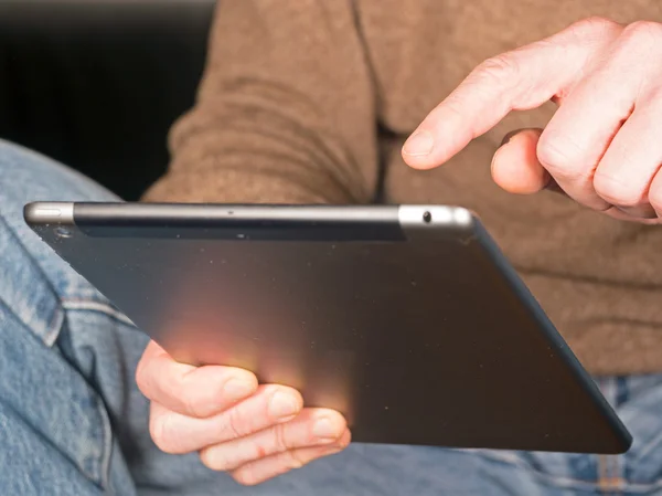 Hands holding Tablet — Stock Photo, Image