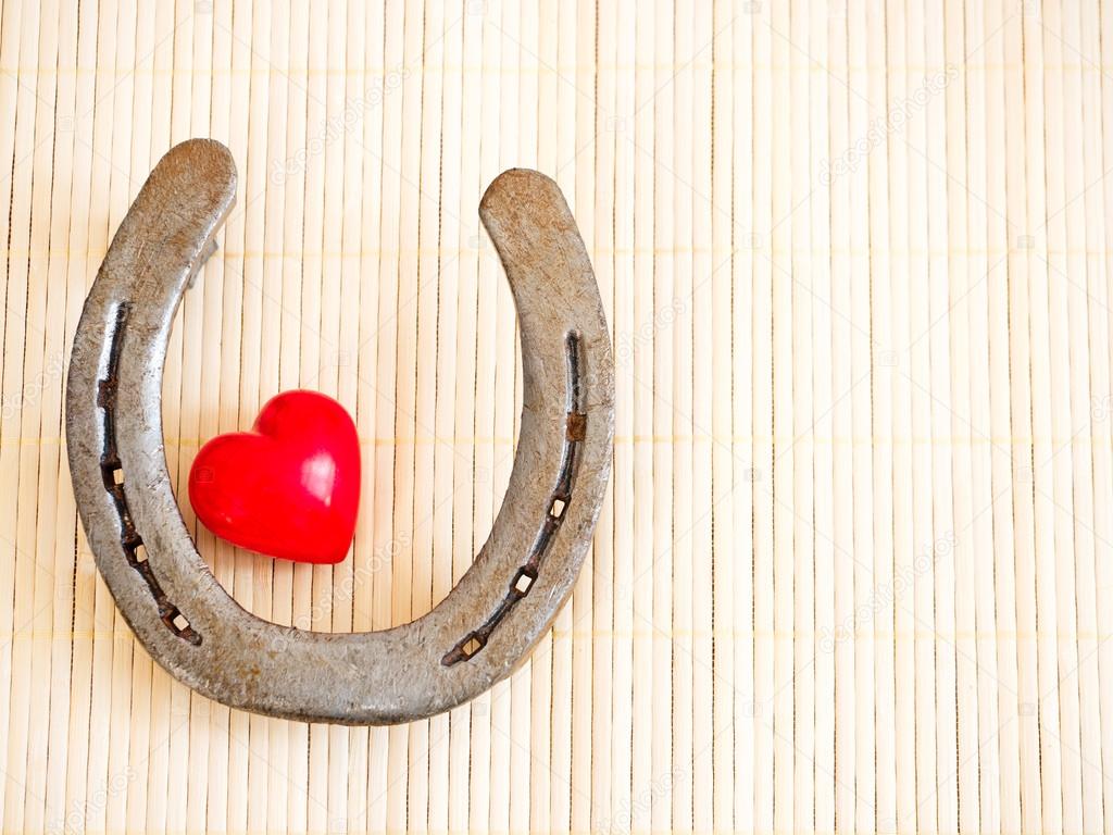Horseshoe and heart