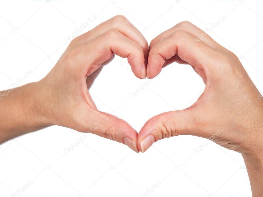 Hands forming a heart