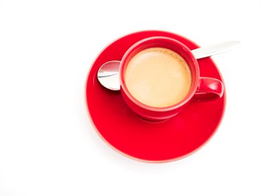 espresso ile kırmızı Kupası