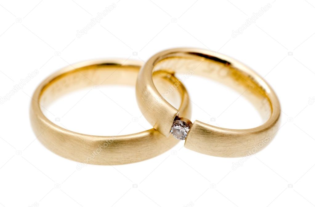 golden Wedding rings