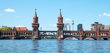 Panorama Oberbaumbridge Berlin'de