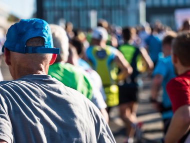 Berlin 'de maraton koşucuları
