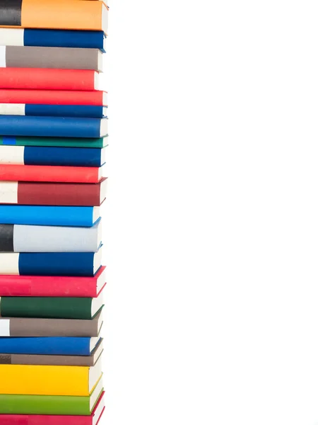 Libri accatastati isolati — Foto Stock