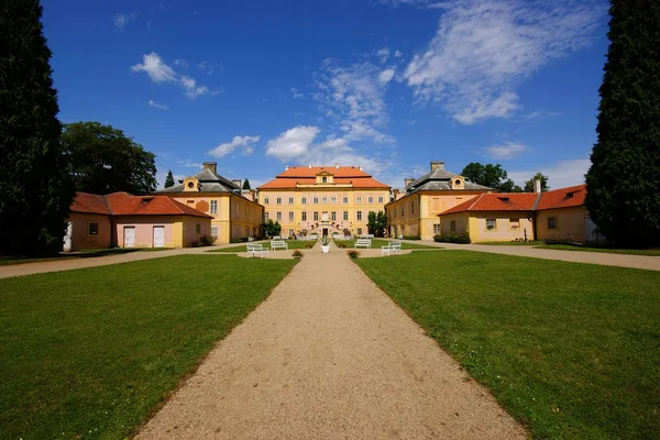 Republika Czeska, zamek Krasny Dvur — Zdjęcie stockowe