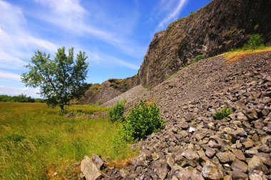Çek orta dağlarının görünümü