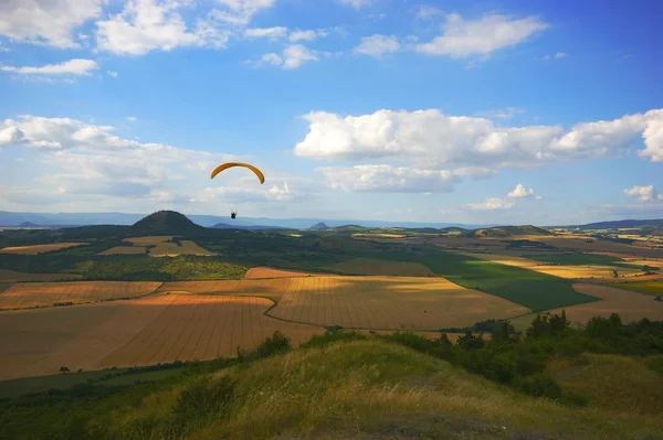 Vista das Montanhas Centrais Checa — Fotografia de Stock