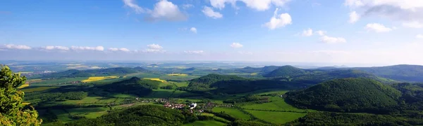 Pohled na České středohoří — Stock fotografie