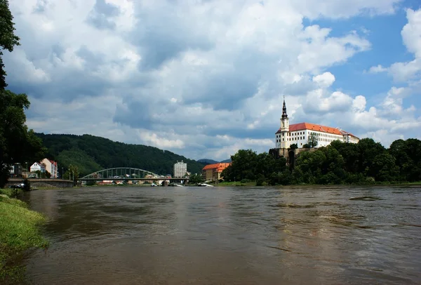 República Checa, castelo Decin Imagens Royalty-Free