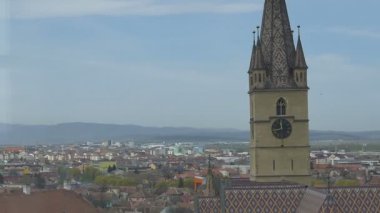 Sibiu Lutheran katedral görünümü