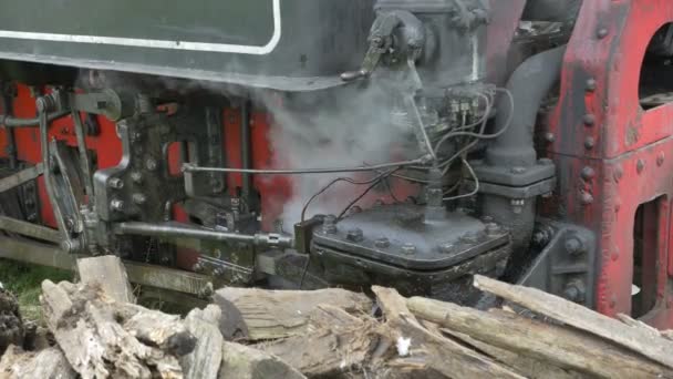 Steam Train ventilen utrustar — Stockvideo