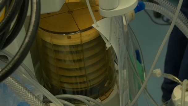 在手术室里的氧供应 — 图库视频影像