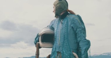 Hazır astronot fırlatma için hazır..