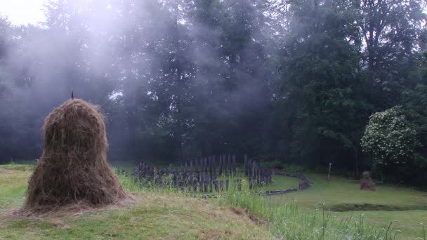 干草堆和古圣地 — 图库视频影像