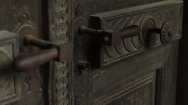 Kilitli Rusty kapı