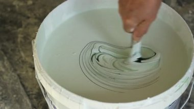 Pigment boya karıştırma