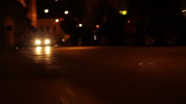 Gece düşük açılı arabalar