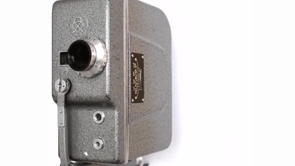 Old Hand Held Reel kamerą 3 — Wideo stockowe