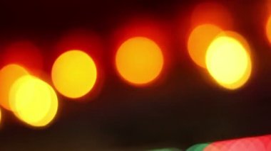 Kalp gibi atan sıcak ışıklar Bokeh