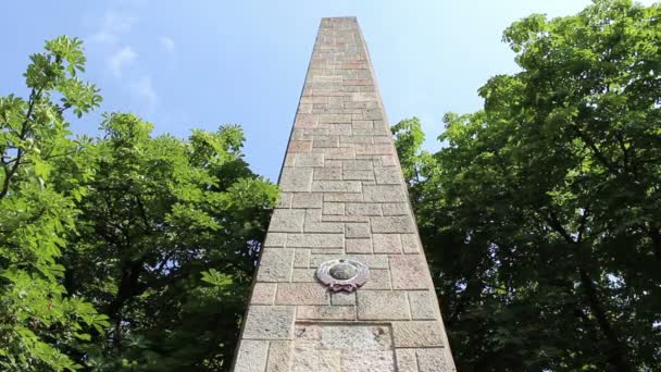 Sieg des Kommunismus Denkmal Zeitraffer — Stockvideo