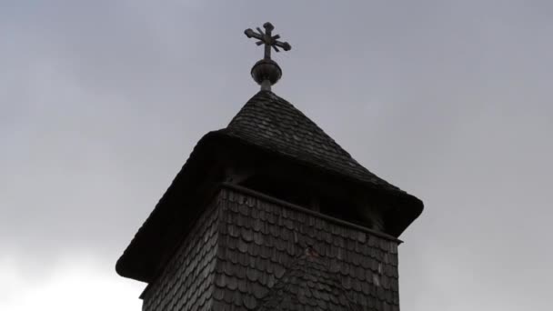 Ministro lapso de tempo da torre de madeira — Vídeo de Stock