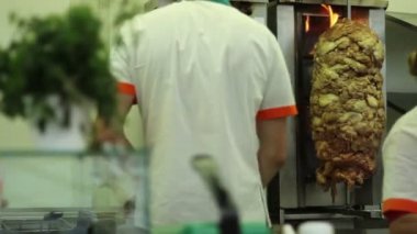 Shawarma pişirme