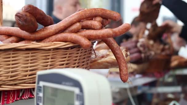 Tienda de carnicería — Vídeo de stock