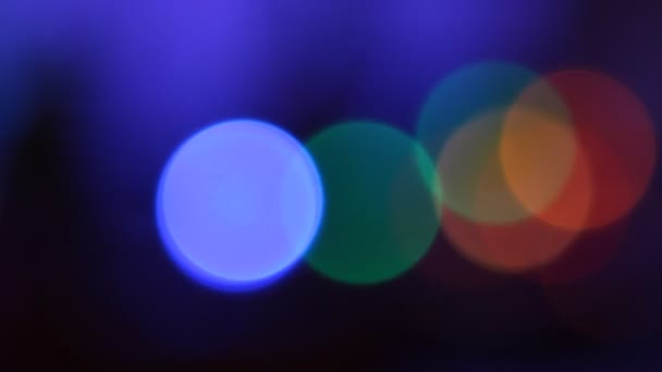 Color Circles Bokeh — Stock Video