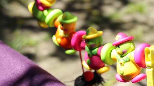 Colorful Hanging Pinata — Stock Video