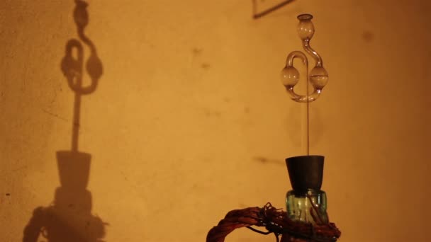 Demijohn Lampadina ad aria di fermentazione — Video Stock