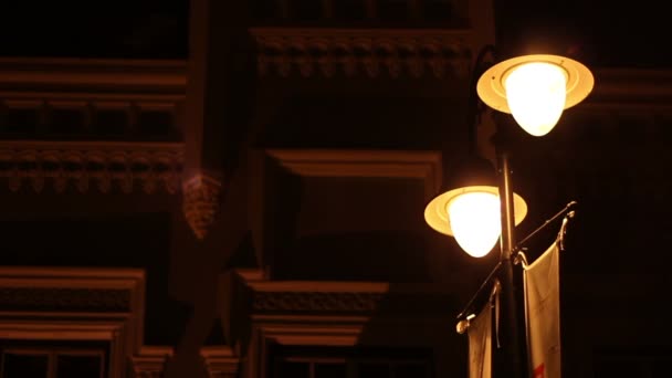 Luces de calle parpadeantes — Vídeo de stock