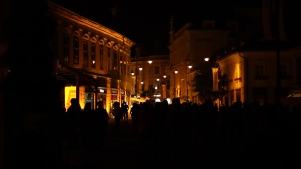 Gedränge in der Innenstadt — Stockvideo