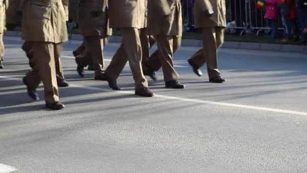 Officers March — Stock Video