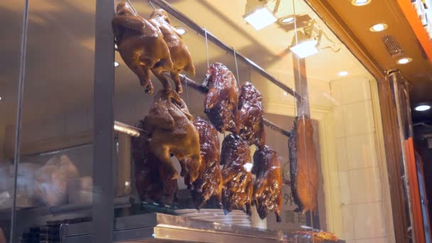 Китайський ресторан Чікен гриль — стокове відео