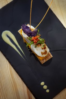 Saint-Jacques tabak içinde bir restoran