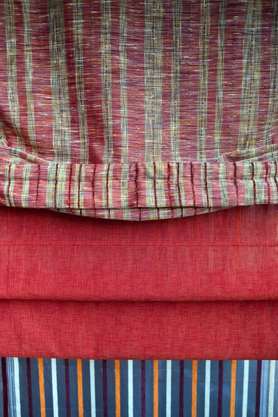 Vários cortinas vermelhas — Fotografia de Stock