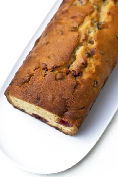 Gâteau sur une assiette — Photo