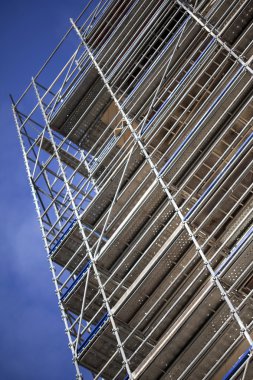 İnşaat alanındaki iskele.