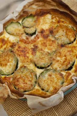 Kabak pasta ve peynir