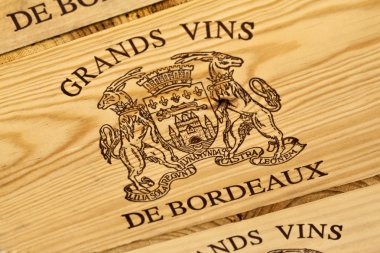 Bordeaux şarap etiket