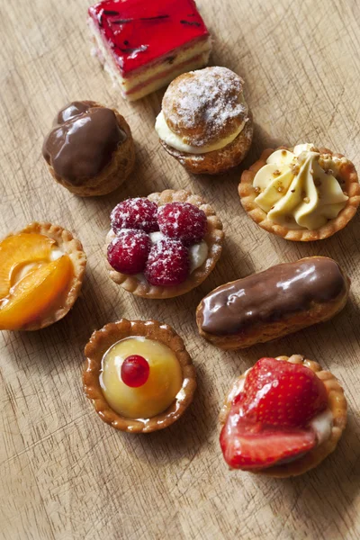 Various French cakes — Stock Photo, Image