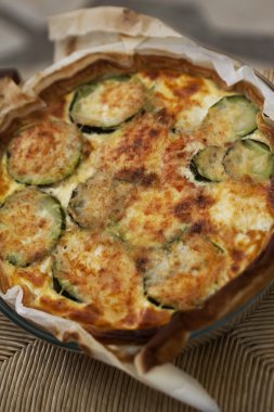 Kabak pasta ve peynir